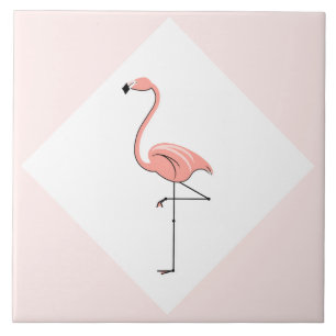 Flamingo-Rosa-Diamant-Wendekachel Fliese