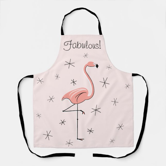 Flamingo-Rosa Fabelhaft! Schürze (Vorderseite)