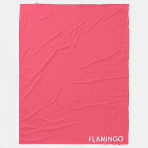 Flamingo rosa Farbname Fleecedecke