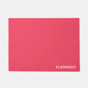 Flamingo rosa Farbname Fußmatte