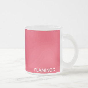 Flamingo rosa Farbname Mattglastasse