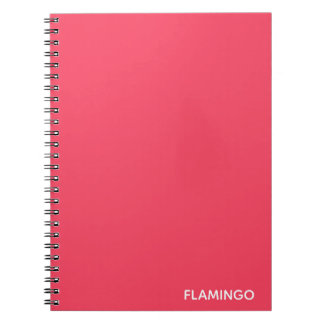 Flamingo rosa Farbname Notizblock