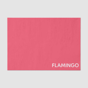 Flamingo rosa Farbname Seidenpapier
