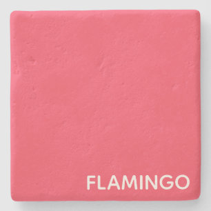 Flamingo rosa Farbname Steinuntersetzer