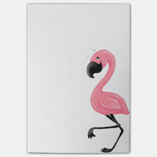 Flamingo-rosa Post-Itanmerkungen Post-it Klebezettel