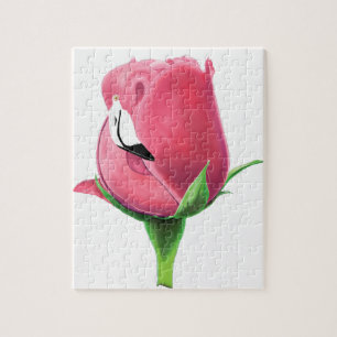 Flamingo-Rose Puzzle