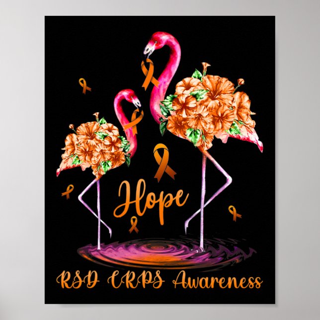 Flamingo Rsd Crps Awareness 1 Poster (Vorne)