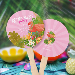Flamingo-Ruhestand Rosa Fächer