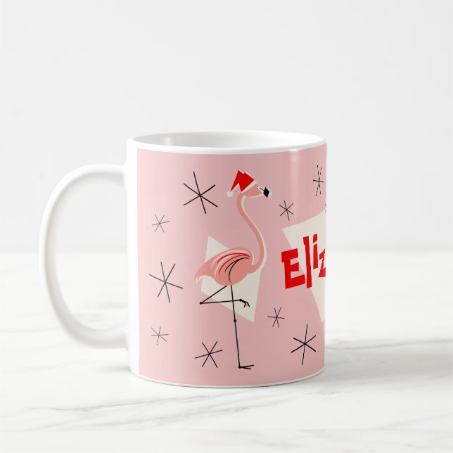 Flamingo-Sanktrosa NamensTasse Tasse (Links)