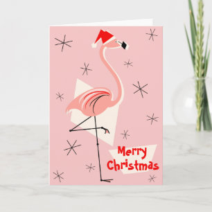 Flamingo Santa Pink Frohe Weihnachten