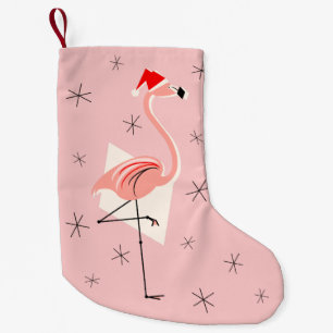Flamingo Santa Pink Strumpf Kleiner Weihnachtsstrumpf