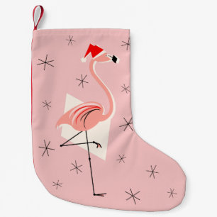 Flamingo Santa Rosa Strumpf einseitig Kleiner Weihnachtsstrumpf