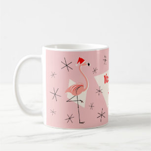 Flamingo Santas Pink Ihre Text-Tasse Kaffeetasse