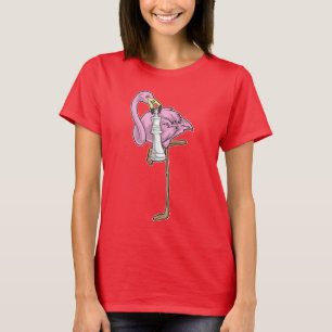 Flamingo Schess Stück King Chess T-Shirt