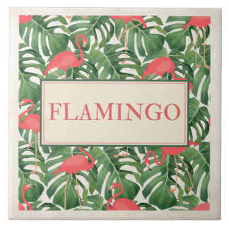 Flamingo-Schild Fliese