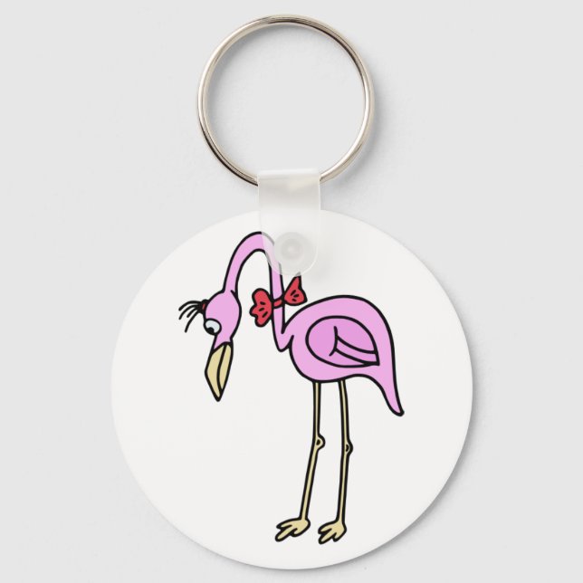 Flamingo Schlüsselanhänger (Vorderseite)