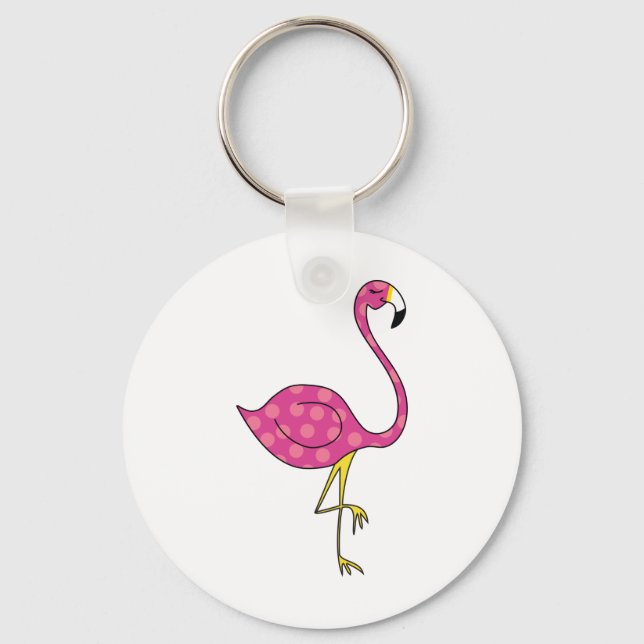Flamingo Schlüsselanhänger (Vorderseite)