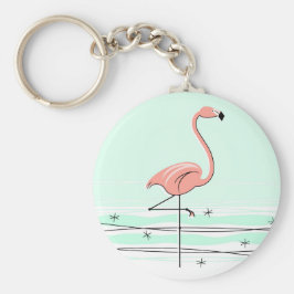 Flamingo Schlüsselkette grün Schlüsselanhänger
