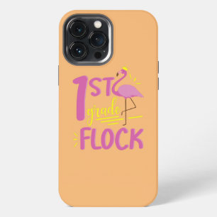 Flamingo-Schüler tanzen glücklich zurück zur Schul iPhone 13 Pro Max Hülle