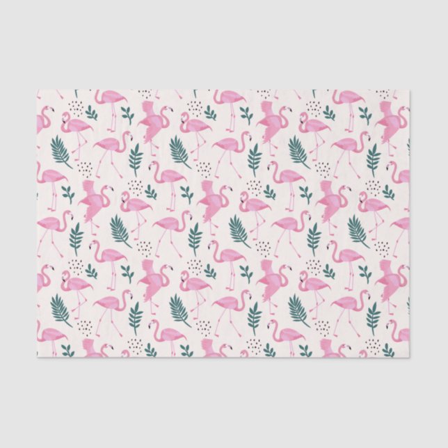 Flamingo Seidenpapier (Vorderseite)