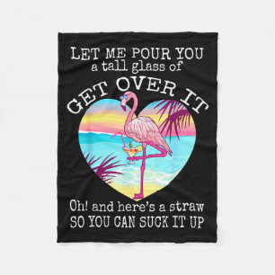 Flamingo-Shirt, lassen Sie mich Ihnen ein hohes Gl Fleecedecke