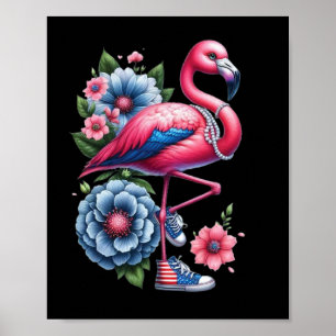 Flamingo Shoes Comma La Kamala Harris 2024 Poster
