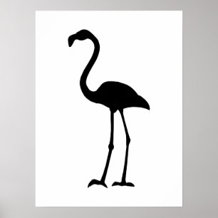 Flamingo Silhoutte Poster