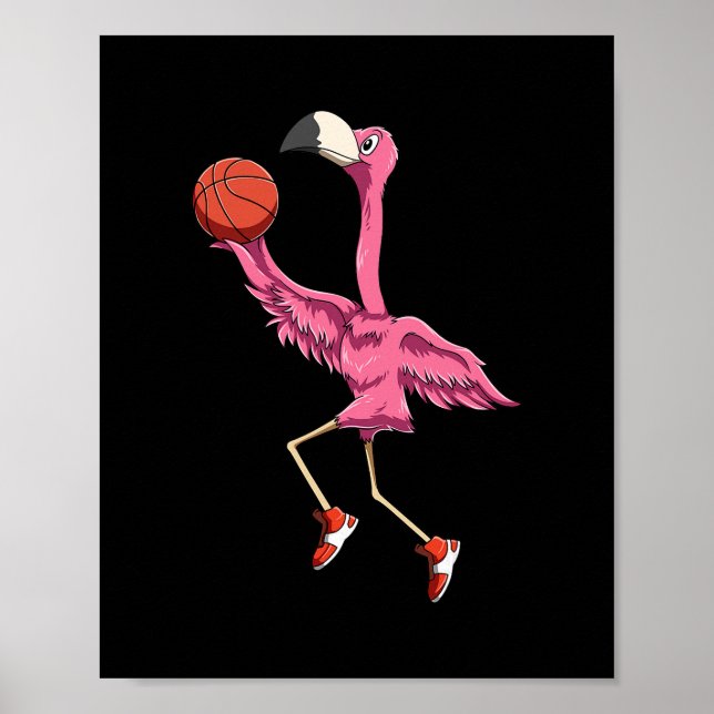 Flamingo Sketll Flamingo Playing Sketll Flamingo  Poster (Vorne)