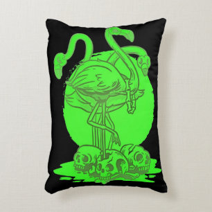 Flamingo Skull Halloween Geschenk für Flamingo L Dekokissen