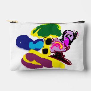Flamingo-Sommerstyle lustig Zubehörtasche