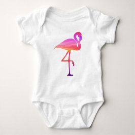 Flamingo-Sonnenuntergang-Bodysuit Baby Strampler
