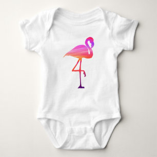 Flamingo-Sonnenuntergang-Bodysuit Baby Strampler