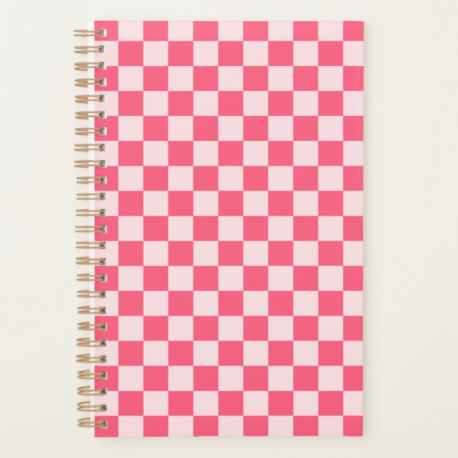 Flamingo sorbet checkerboard pattern planer (Vorderseite)