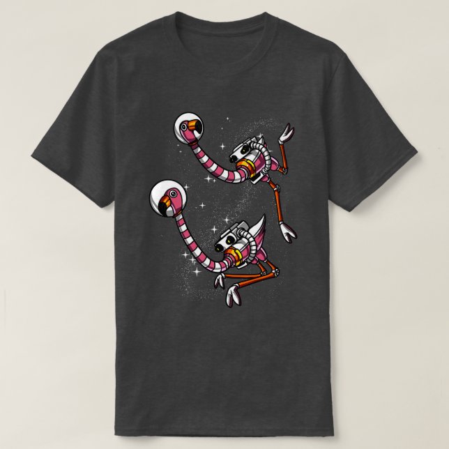 Flamingo Space Astronaut T-Shirt (Design vorne)