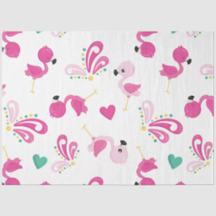 Flamingo-Spaß-Design 2 Seidenpapier
