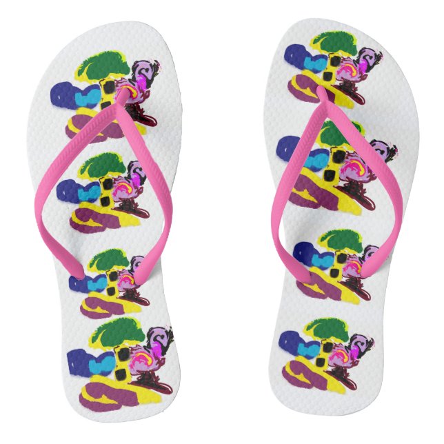Flamingo-Spaß-Sommer-Stil Flip Flops (Fußbett)