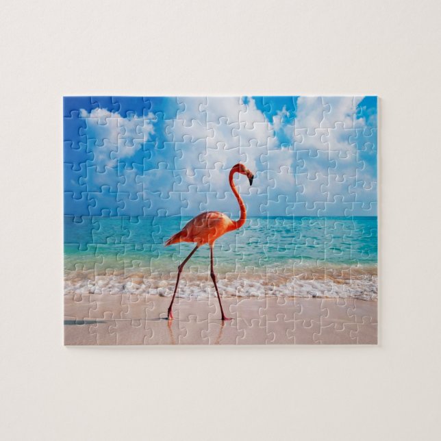 Flamingo-Spiel-Puzzlespiel Puzzle (Horizontal)