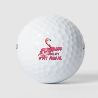 Flamingo Spirit Animal Golfball