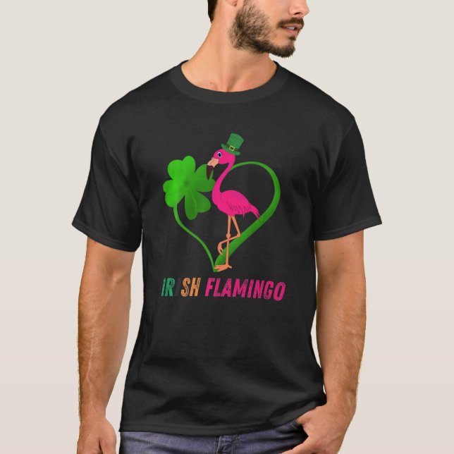 Flamingo St Patrick S Day Funny St Pattys Day 202 T-Shirt (Vorderseite)