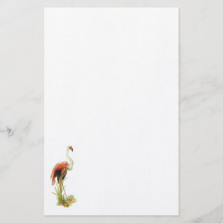 Flamingo-stationäres Vintages Briefpapier