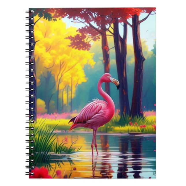 Flamingo Stehend im See-365476 Notizblock (Vorderseite)