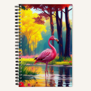 Flamingo Steht Im See-36547 Notizbuch