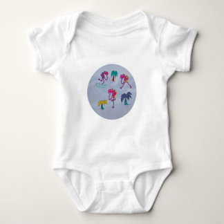 Flamingo-Strand-Baby-Bodyanzug Baby Strampler