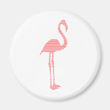 Flamingo - Streifen - rosa und weiß.