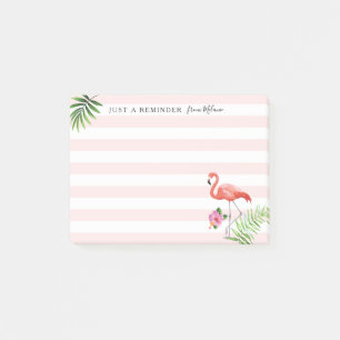 Flamingo Stripes Post-It® Notes, 4" x 3" Post-it Klebezettel