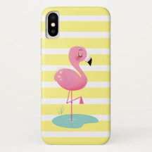 Flamingo & Stripes Telefonkoffer