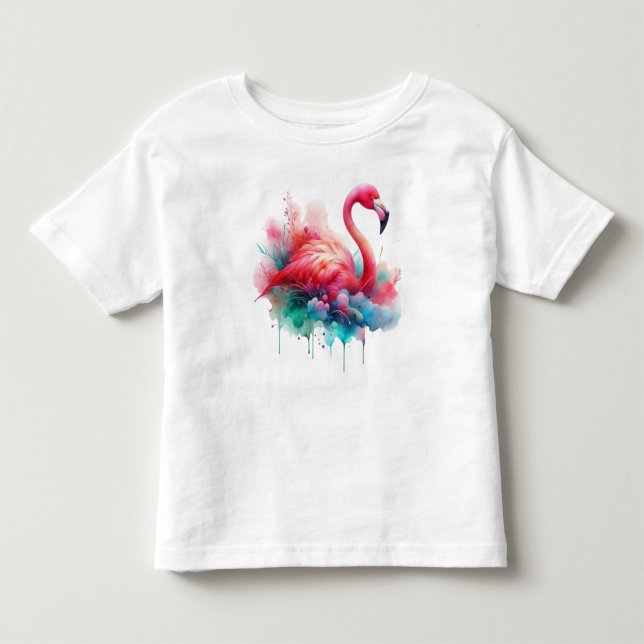 Flamingo Sublimation Kleinkind T-shirt (Vorderseite)