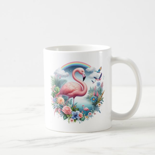 Flamingo Sublimierung-95150 Kaffeetasse (Rechts)