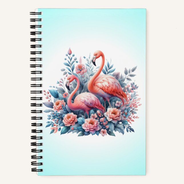 Flamingo Sublimierung-95158 Notizbuch (Vorderseite)