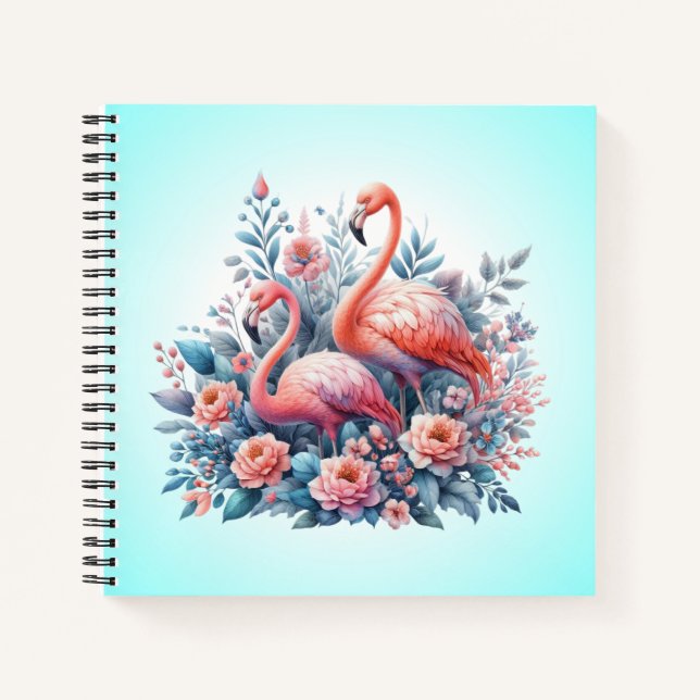 Flamingo Sublimierung-95158 Notizbuch (Vorderseite)